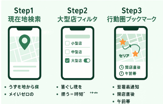 近くのセリア店舗検索ガイド